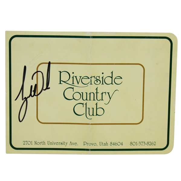 Tiger Woods Signed 1996 College Victory Riverside Country Club Scorecard JSA FULL #Z71546