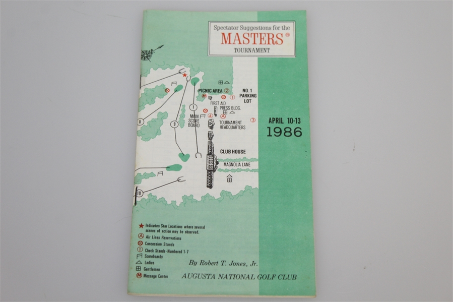 Complete Set of 1986 Thursday-Sunday Pairing Sheets with Spectator Guide