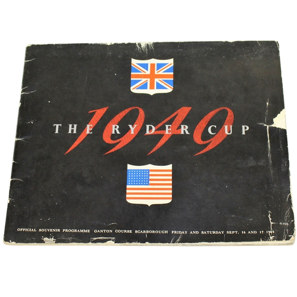 1949 Ryder Cup at Ganton GC Official Program - USA 7-5
