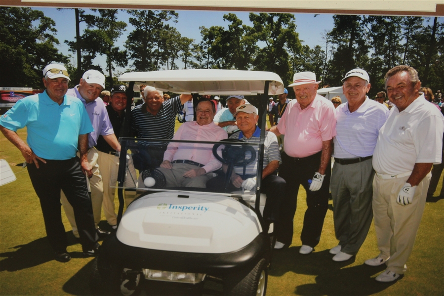 Multi-Signed 2014 The 3M Greats of Golf Photo - Stars with President Bush - Framed JSA ALOA