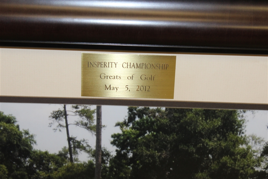 Multi-Signed 2012 Insperity Greats of Golf Photo - Big Three & others - Framed JSA ALOA