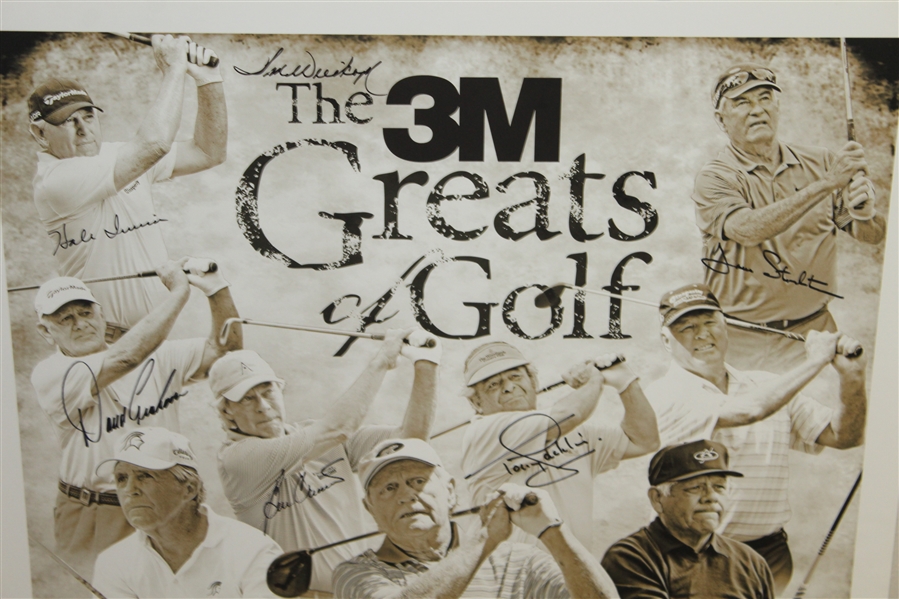 Multi-Signed 2016 The 3M 'Greats of Golf Insperity Inv. Poster Board JSA ALOA