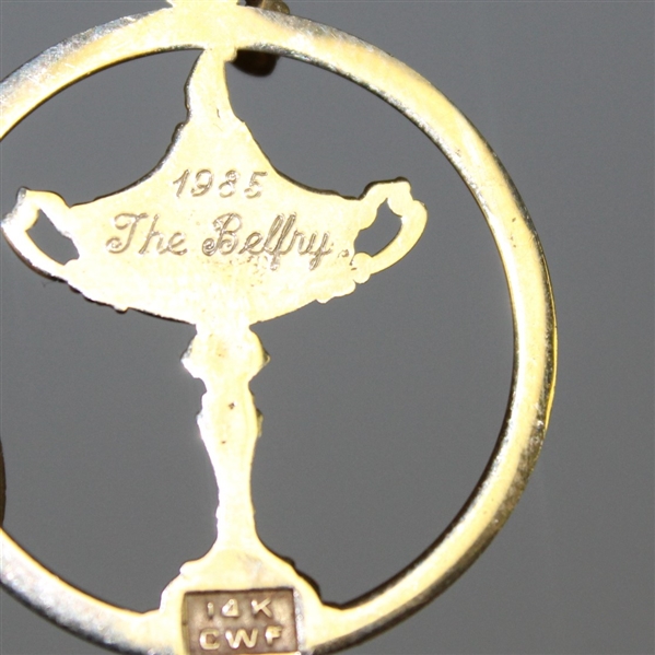 Deane Beman's 1985 Ryder Cup at The Belfry Wife Gift - 14k Gold Necklace & Two Pendants