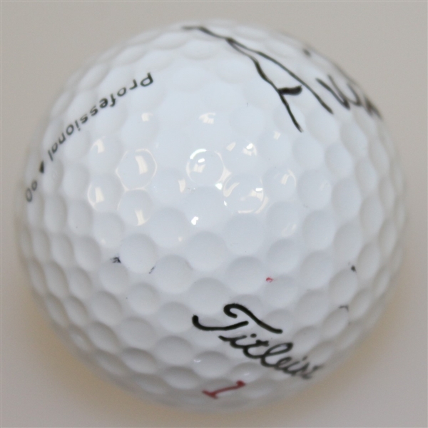 Annika Sorenstam Signed Used Titleist Golf Ball with Full Signature JSA ALOA