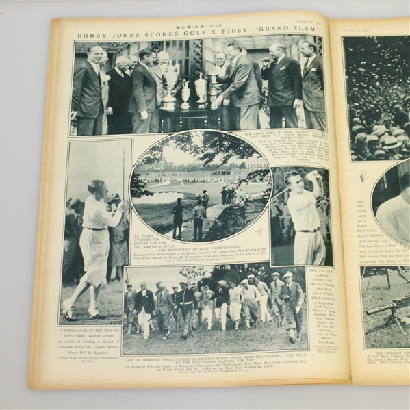 Bobby Jones 1930 Grand Slam Mid-Week Pictorial Cover - October 11th