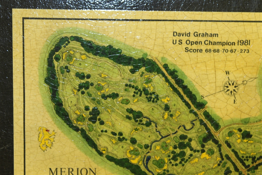 David Graham 1981 US Open Championship Laminated Commemorative Board - Artist Gifted