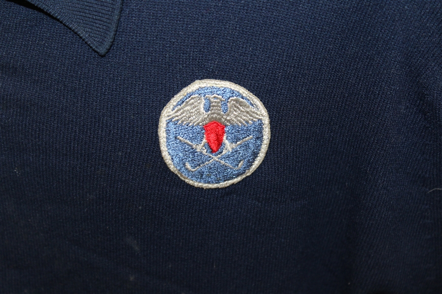 Bill Campbell's USGA Walker Cup Two Blue Undated Sweaters