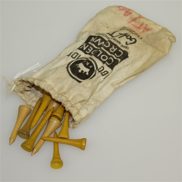 Vintage Golden Crown Golf Tees in Original Bag