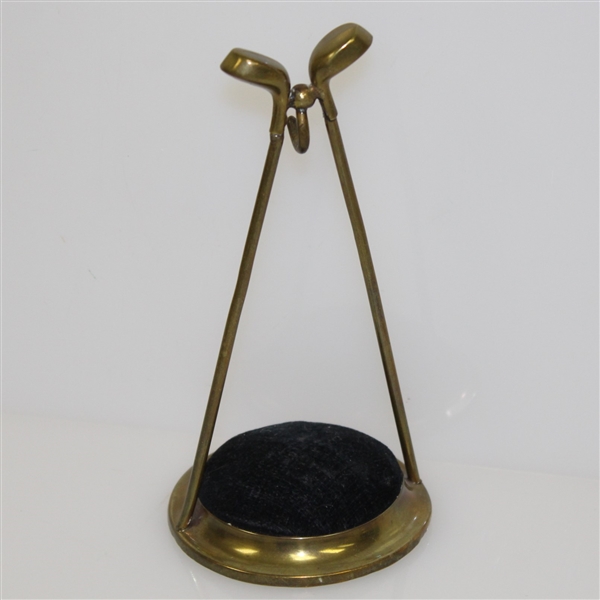 Crossed Clubs Pocket Watch & Hat Pin Holder