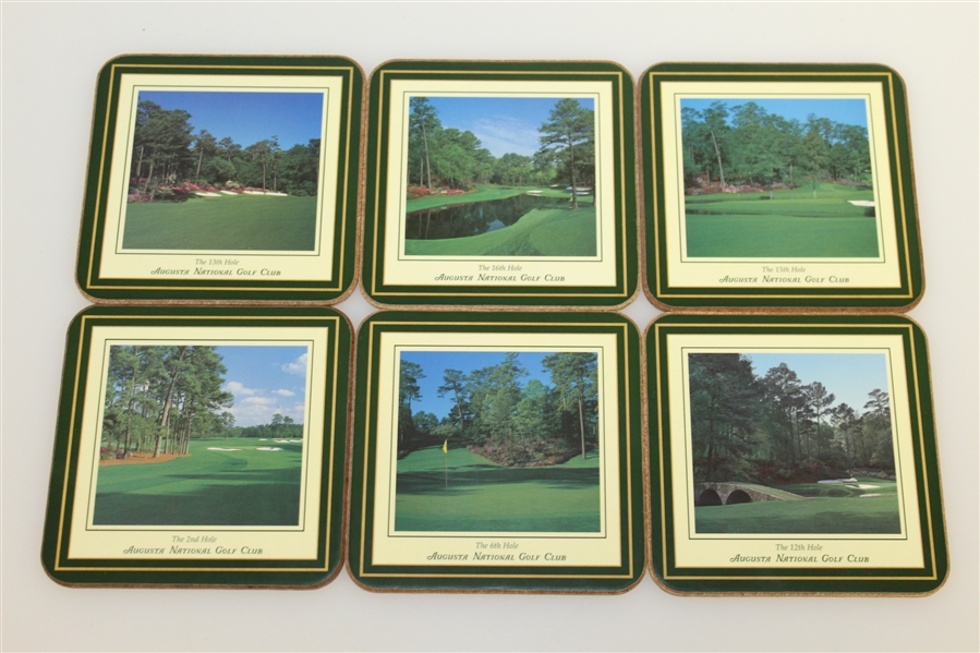 Augusta National Golf Club Masters Six Hole Coasters with Original Box