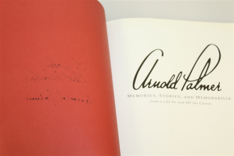 Arnold Palmer Signed 'Memories, Stories, & Memorabilia' Book with 14 Collectibles JSA ALOA