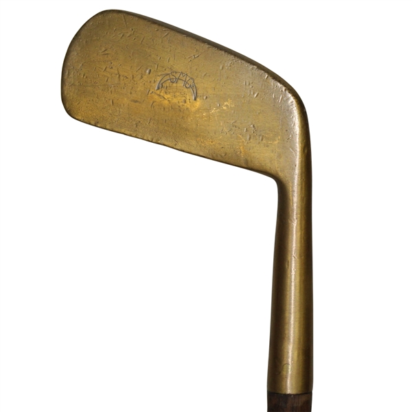 Spalding Mark Deep Smooth Face Brass Blade Putter - Circa Late 1890's