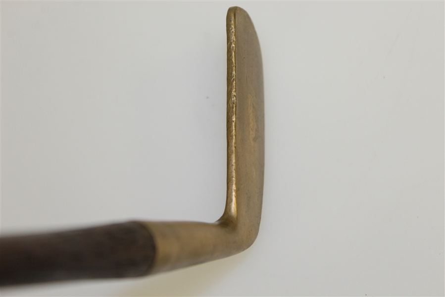 Spalding Mark Deep Smooth Face Brass Blade Putter - Circa Late 1890's