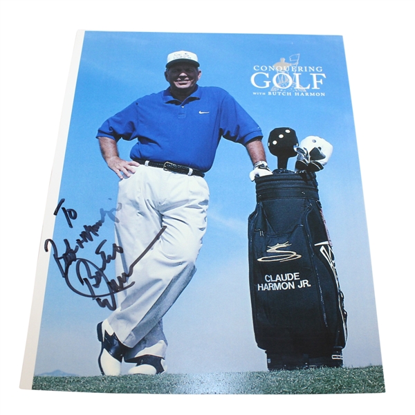 Butch Harmon Signed Conquering Golf Photograph JSA ALOA