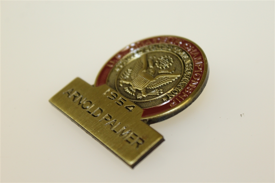 1954 US Amateur Champ Arnold Palmer Commemorative Contestant Badge - Limited Distribution