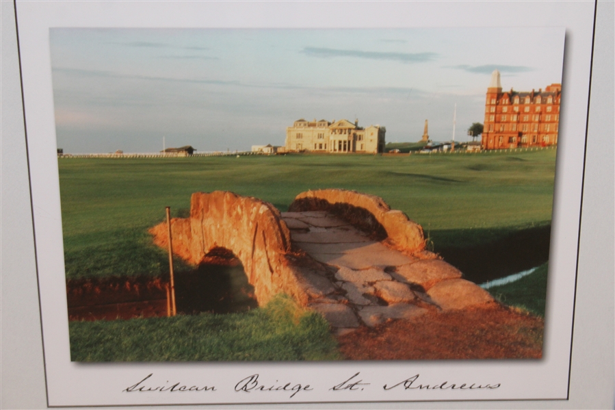'The Swilcan Bridge St. Andrews' at The Old Course Display Photo - Framed