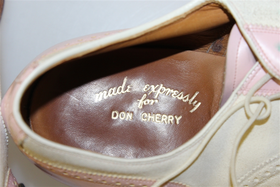 Don Cherry's Custom Made Johnston & Murphy Pink/White Sulvaprene LifeLong Shoes