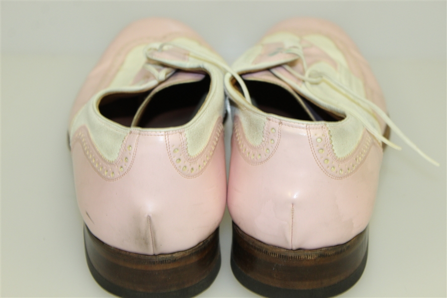 Don Cherry's Custom Made Johnston & Murphy Pink/White Sulvaprene LifeLong Shoes