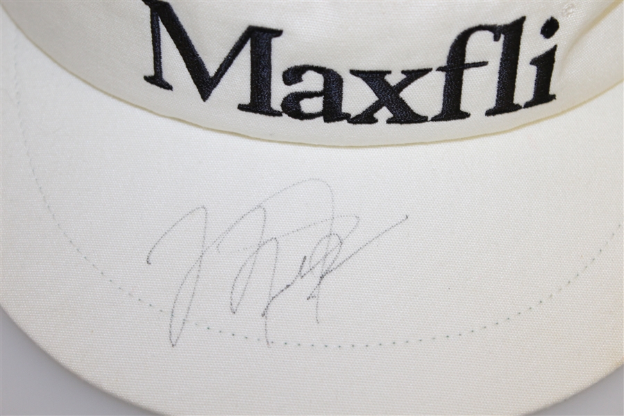 Michael Jordan Signed White Maxfli Visor with Nameplate - Butler National JSA ALOA