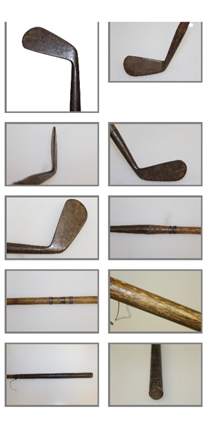 Four Golf Clubs - Nicoll Iron, Kro-Flite Wright & Ditson Iron, Con Murphy Iron, & W&D Putter
