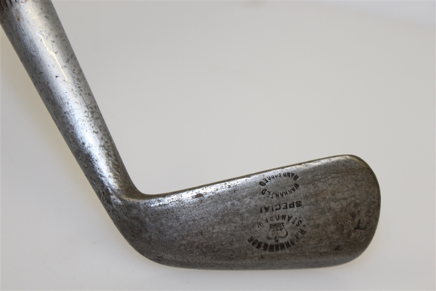 Robert Forgan & Son St. Andrews Special Smooth Face Iron with Shaft Stamp
