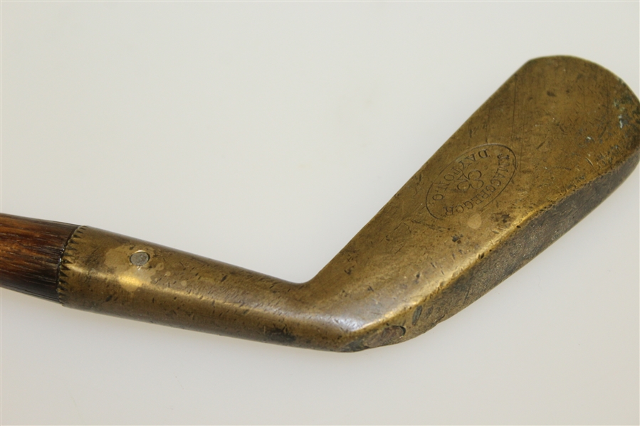 J. Macgregor Dayton OH Brass Head Brass Iron with Shaft Stamp