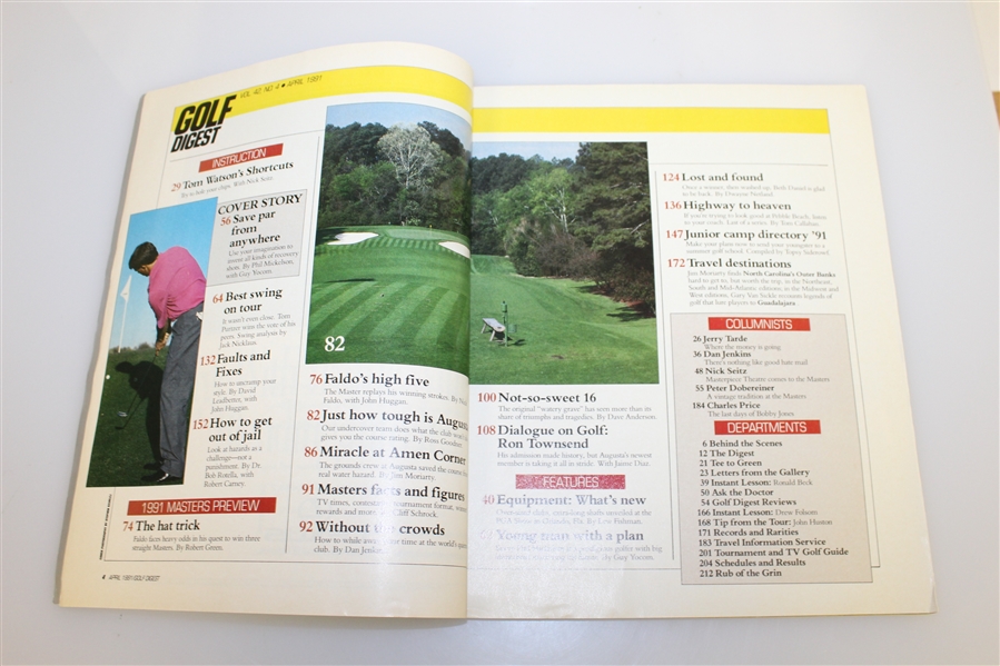 Phil Mickelson Classic Signed 1991 Golf Digest Magazine JSA ALOA