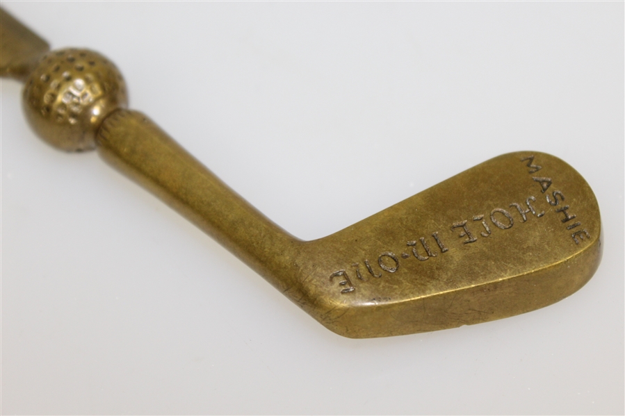 Classic Bronze Mashie 'Hole-In-One' Golf Club Themed Letter Opener