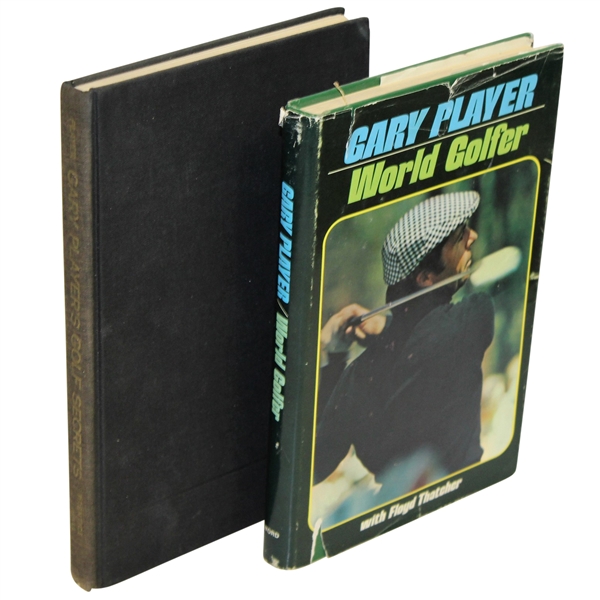 Two Gary Player Signed Books - World Golfer & Golf Secrets JSA ALOA