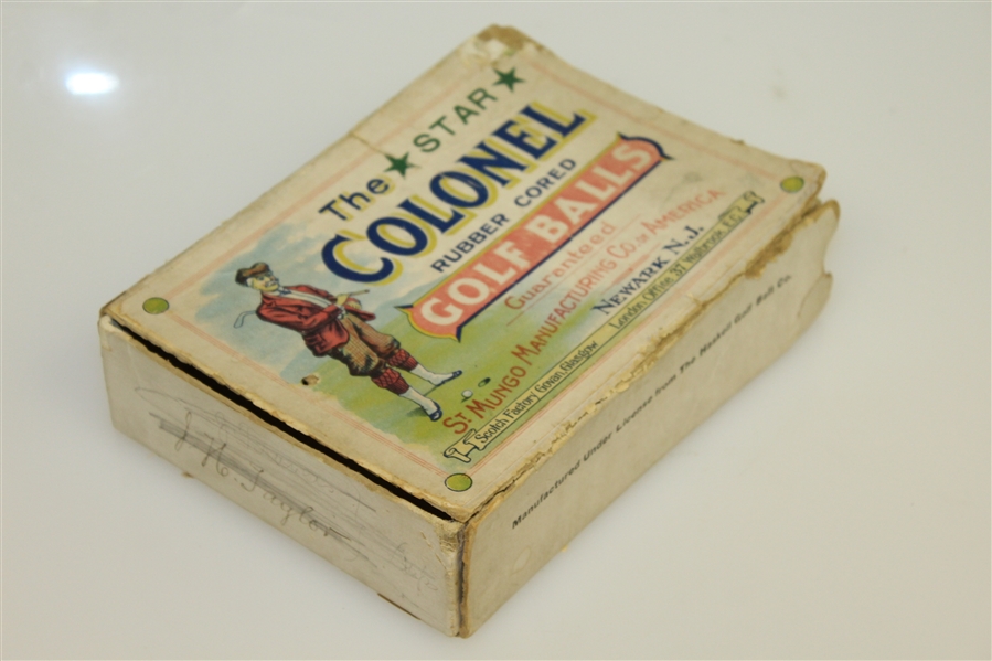 Vintage St. Mungo 'The Star' Colonel Rubber Cored Golf Balls Box - Box Only