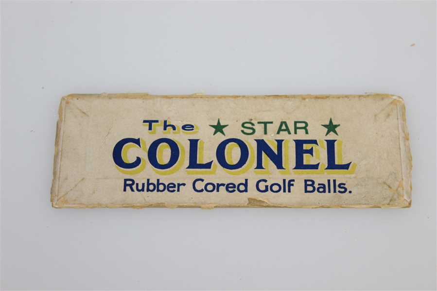 Vintage St. Mungo 'The Star' Colonel Rubber Cored Golf Balls Box - Box Only