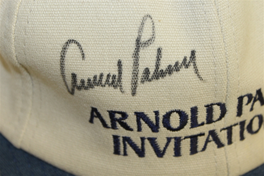 Arnold Palmer Signed 'Arnold Palmer Invitational' Trump Marina Hat JSA Sticker #R44706