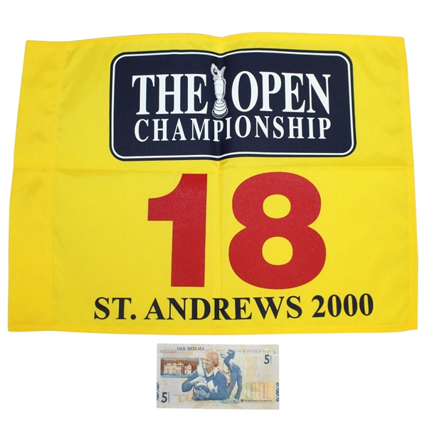 2000 Open Championship at St. Andrews Flag with Jack Nicklaus RBS  £5 Note