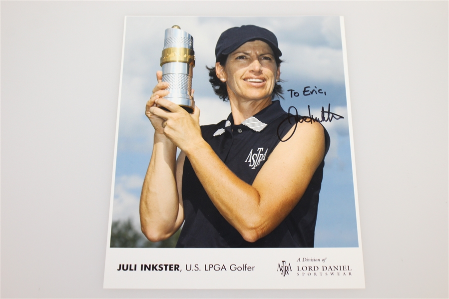 LPGA Stars Lot - Signed Photo & Scorecard with Three Tickets and other JSA ALOA