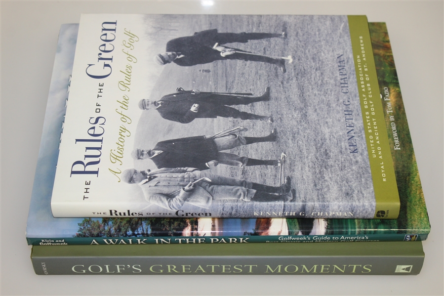 'The Rules of the Green', 'Golf's Greatest Moments', & 'A Walk in the Park'