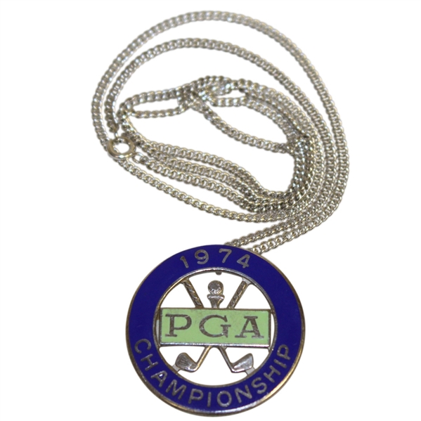 1974 PGA Championship Enameled Necklace/Pennant