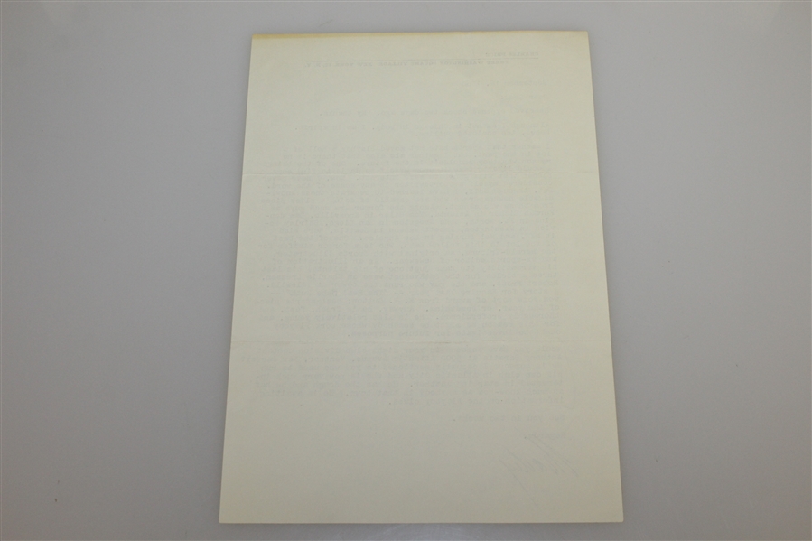 Charles Price 'Charley' Signed Letter to 'Spec' September 16, 1960 JSA ALOA