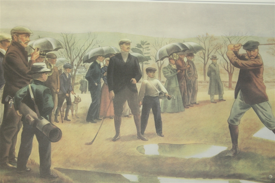 1931 E. Currier Print 'The First Amateur Golf Championship held in America'