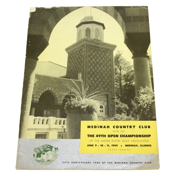 1949 US Open Championship at Medinah Program - Cary Middlecoff Winner