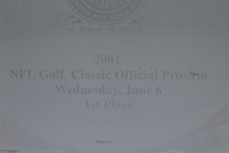 Ray Floyd's 2001 NFL Golf Classic Senior Tour Tiffany Co. Crystal Plate