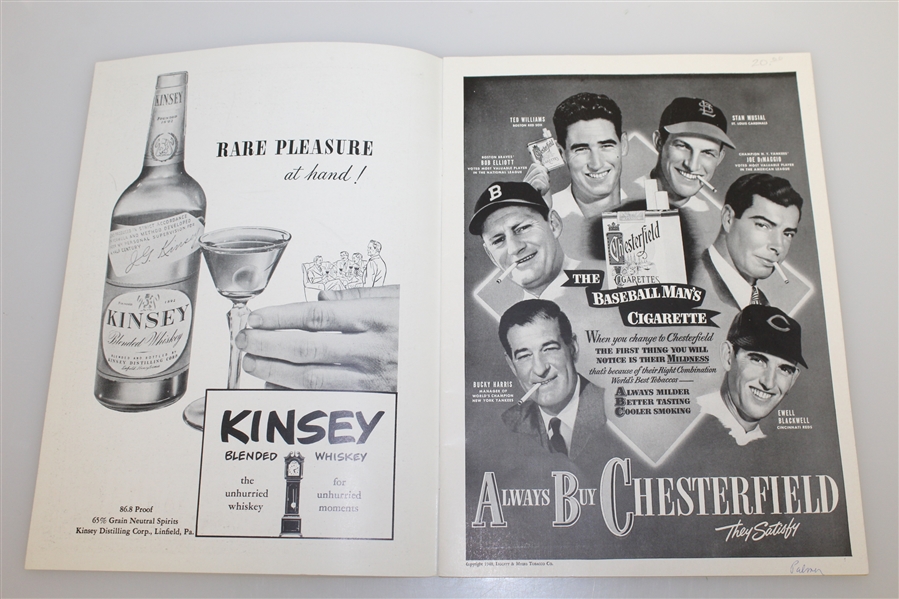 Johnny Palmer Signed 1948 Philadelphia 5th Annual Inquirer Inv. Program JSA ALOA