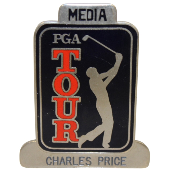 Undated Charles Price PGA Tour Media Badge