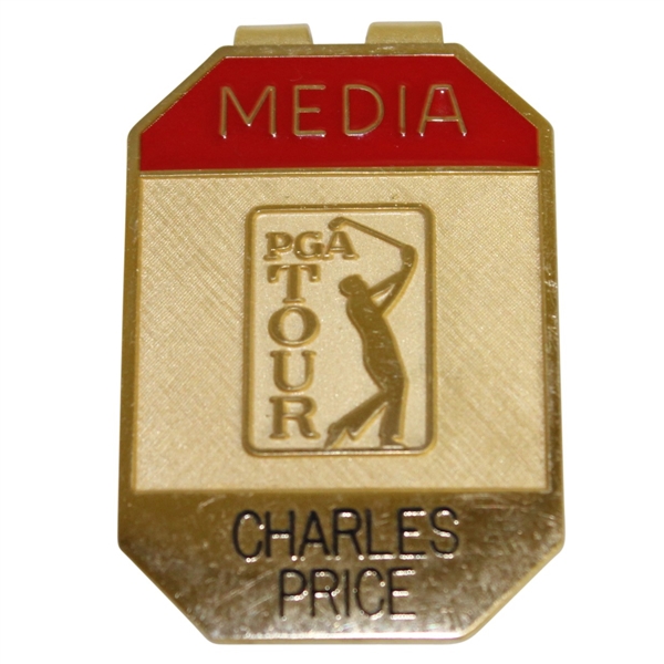 Charles Price PGA Tour Media Credential Badge