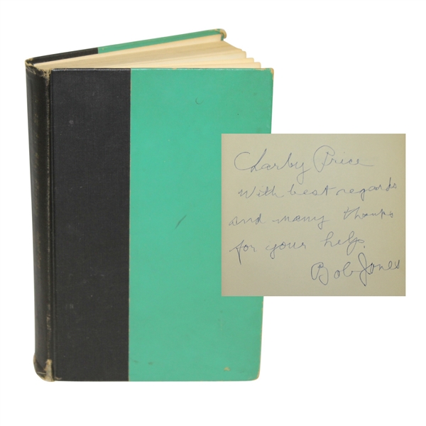 Bobby Jones Signed 1960 'Golf Is My Game' Book to Friend Charles Price JSA ALOA