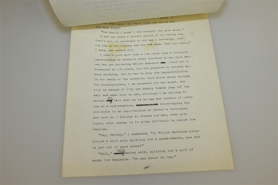 Herbert Warren Wind Signed Letter Plus Handwritten Note to Charles Price - March 6, 1954 JSA ALOA
