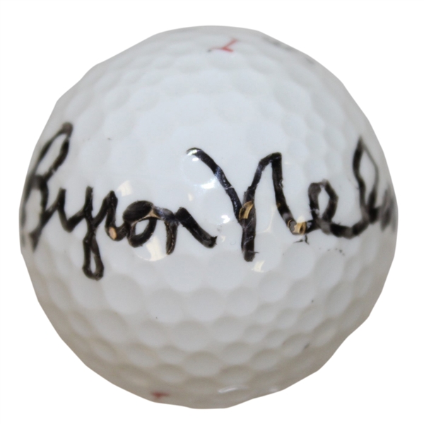 Byron Nelson Signed Titleist Golf Ball JSA ALOA