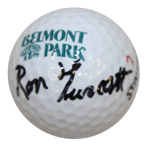 Ron Turcott Signed Belmont Park Logo Golf Ball JSA ALOA