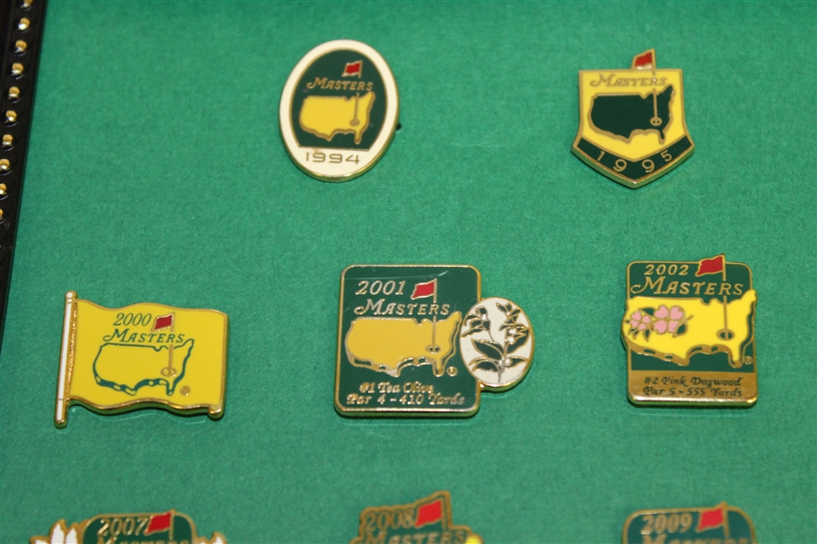Twenty-One Masters Tournament Yearly Commemorative Pins