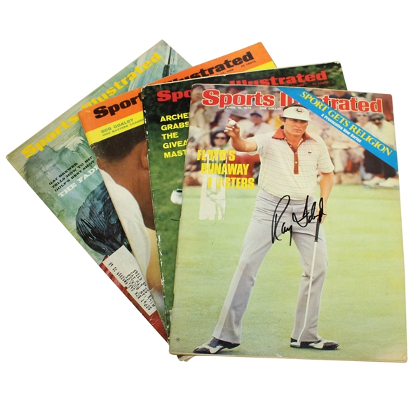 Sports Illustrated Magazines Signed by Floyd, Archer, Brewer, & Goalby JSA ALOA
