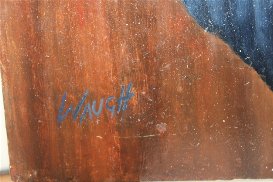 Bobby Jones Original Oil on Wood Painting Signed by Artist Bill Waugh JSA ALOA